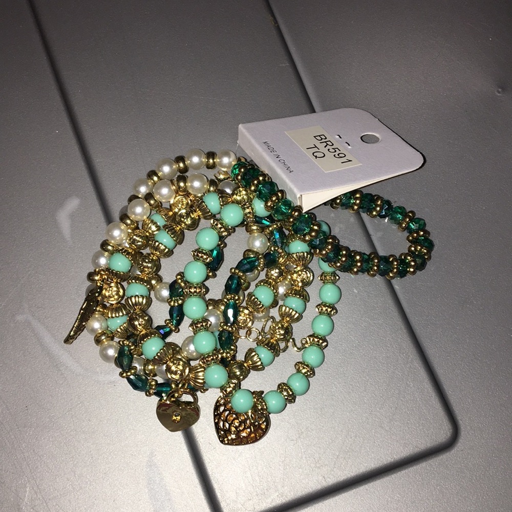 Handmade bracelet with charms